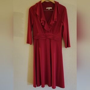 Evan Picone Womens Red Dress Size 12